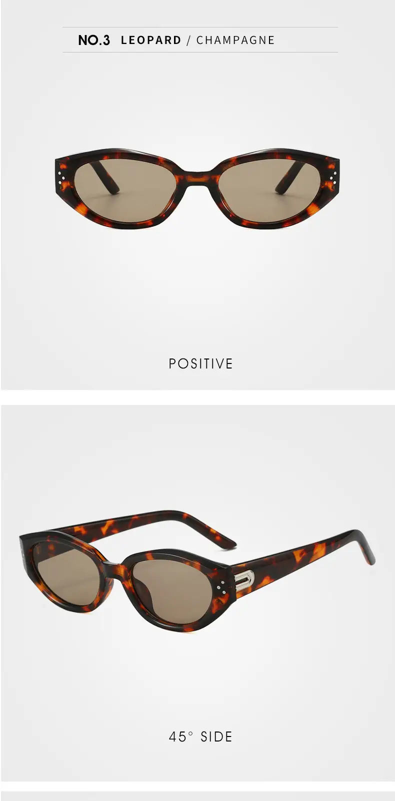 Korean Style Rice Nail Sunglasses Black Frame Brown Tint โ feature 25