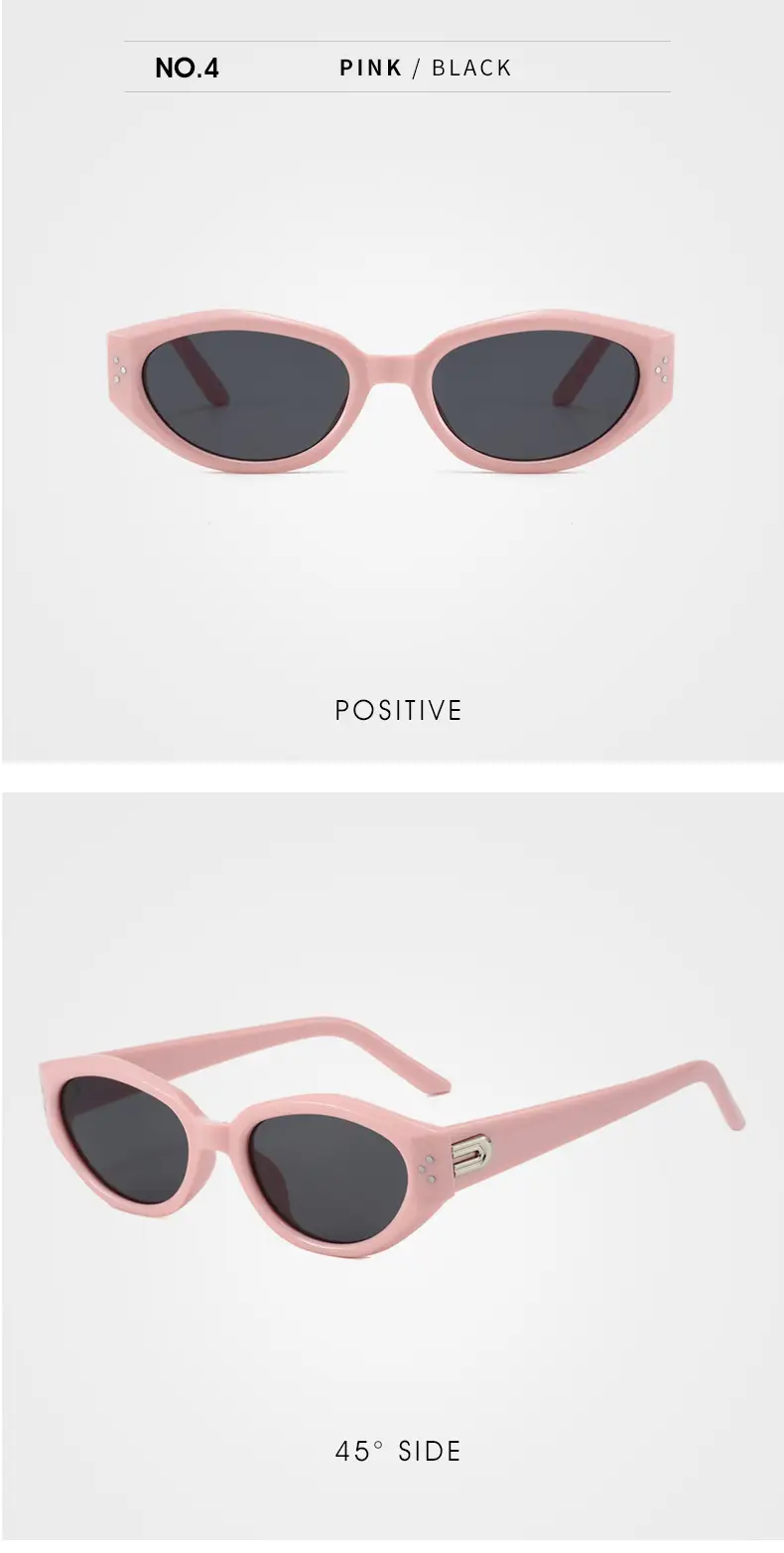 Korean Style Rice Nail Sunglasses Black Frame Brown Tint โ feature 26
