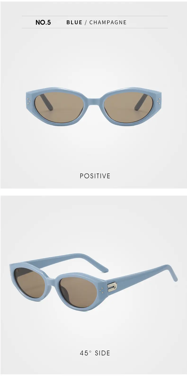 Korean Style Rice Nail Sunglasses Black Frame Brown Tint โ feature 27