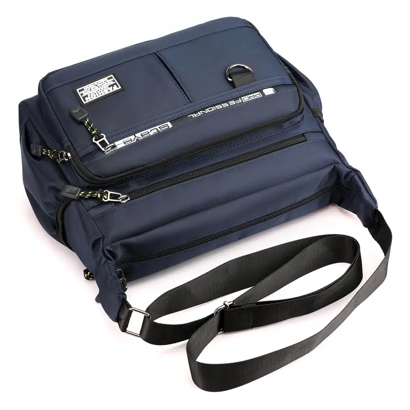 Men's Waterproof Business Shoulder Bag 5 Pockets Green - Image 10