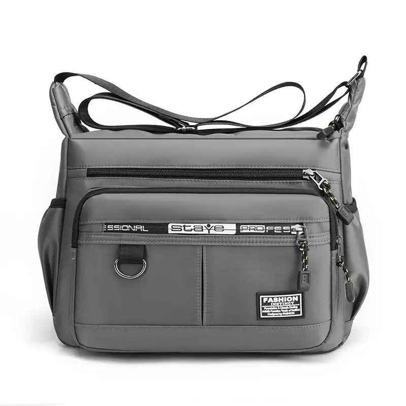 Men's Waterproof Business Shoulder Bag 5 Pockets Green - Image 4