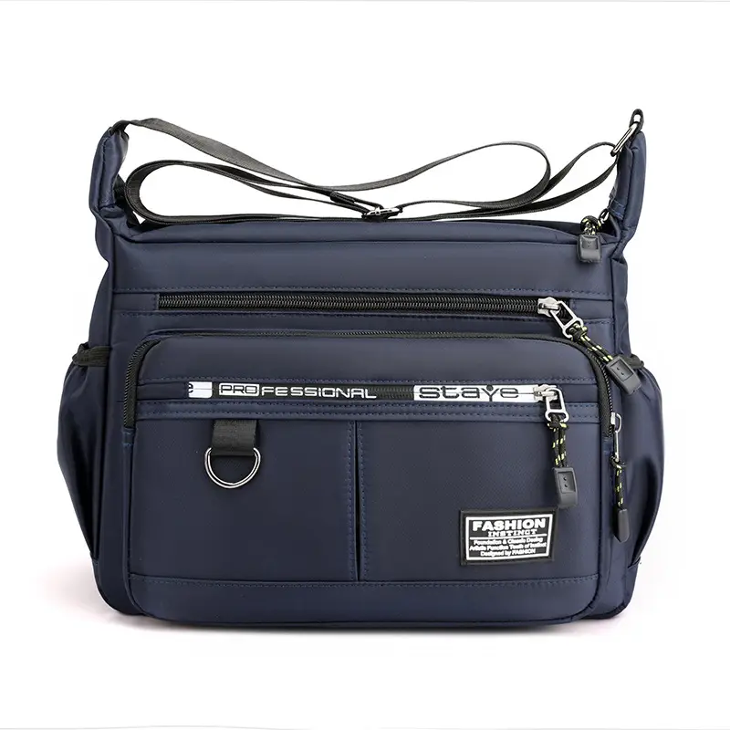 Men's Waterproof Business Shoulder Bag 5 Pockets Green - Image 5