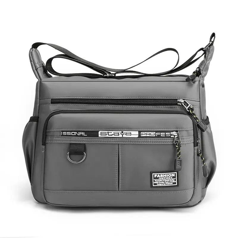 Men's Waterproof Business Shoulder Bag 5 Pockets Green - Image 8