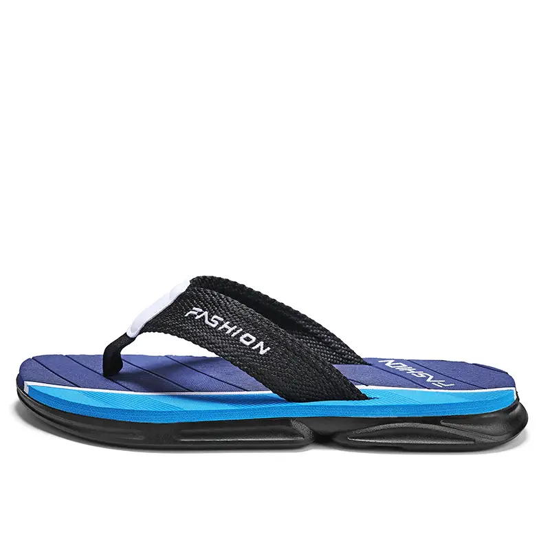 Men's Fashion Flip Flops Black Gray Large 2024 - Image 7