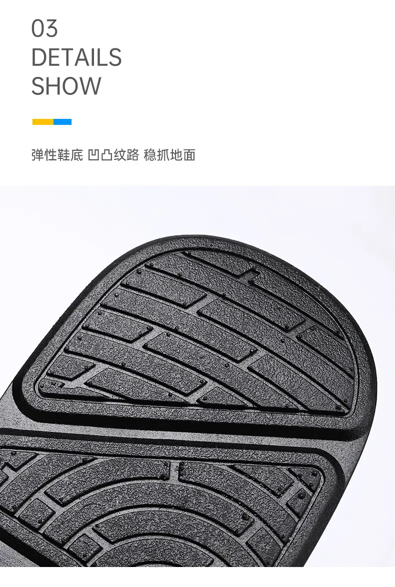 Men's Fashion Flip Flops Black Gray Large 2024 — feature 6