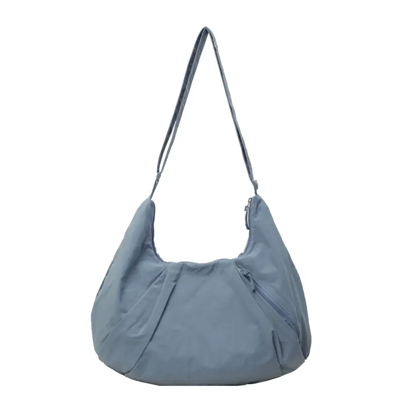 Purple Nylon Crossbody Bag for Women
