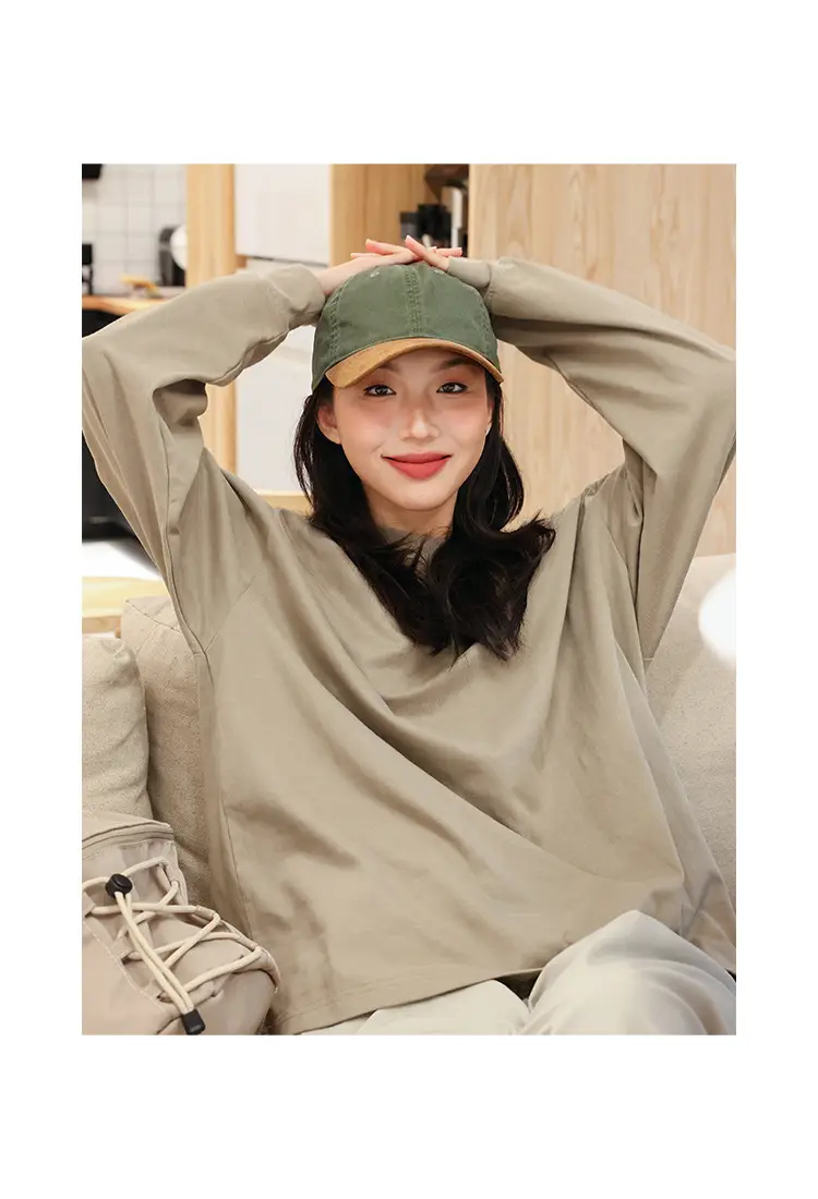 Japanese Suede Cap Women Men Summer Brown — feature 3