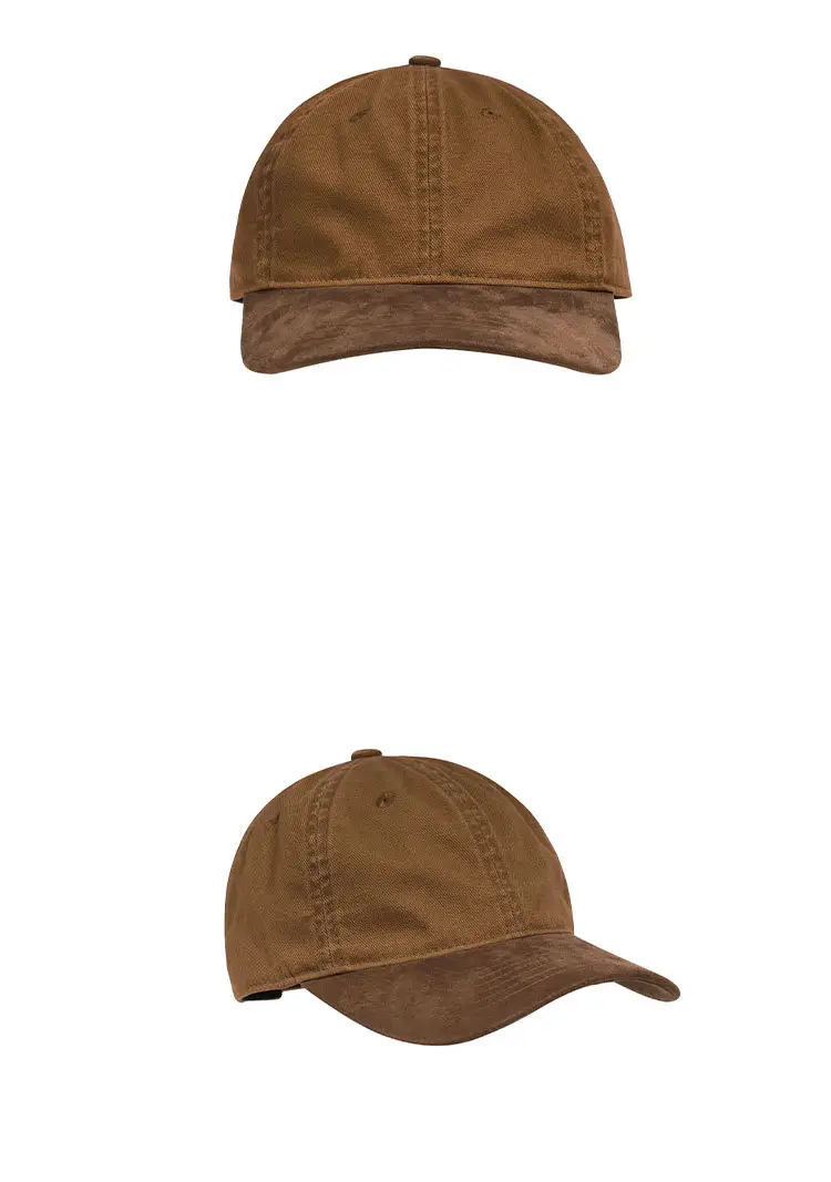 Japanese Suede Cap Women Men Summer Brown — feature 7