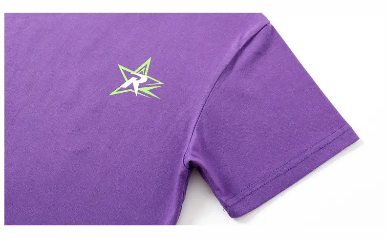 Kids Summer T-Shirt Purple Black Printed Cotton Big Boys — feature 51