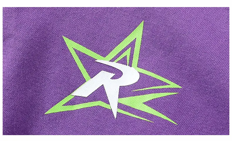Kids Summer T-Shirt Purple Black Printed Cotton Big Boys — feature 52