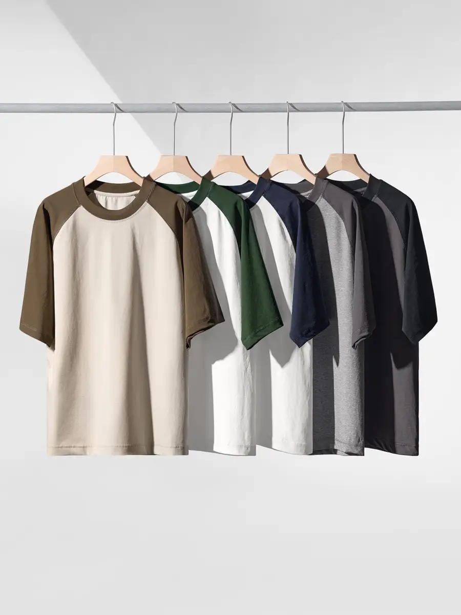 Men Raglan Sleeve T-Shirt Ice Cotton 230g - Image 8