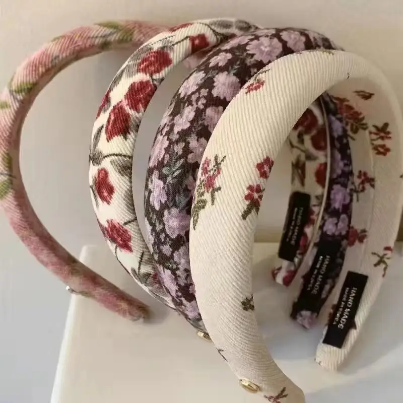 French Style Retro Floral Hair Band Women's 2024 New - Image 6