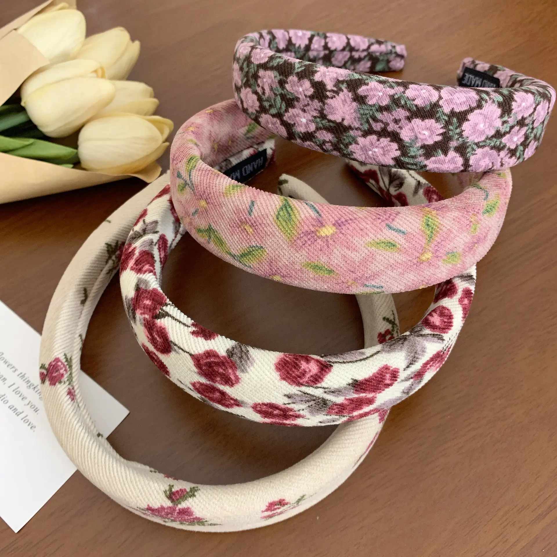French Style Retro Floral Hair Band Women's 2024 New - Image 8