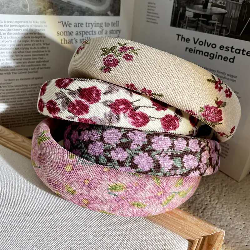 French Style Retro Floral Hair Band Women's 2024 New — feature 4