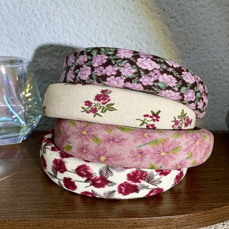 French Style Retro Floral Hair Band Women's 2024 New — feature 5