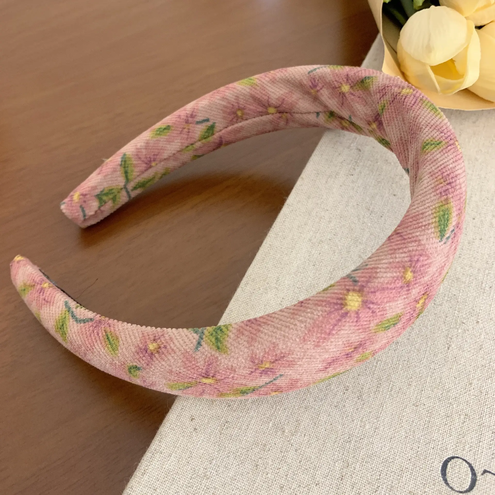 French Style Retro Floral Hair Band Women's 2024 New - Image 2