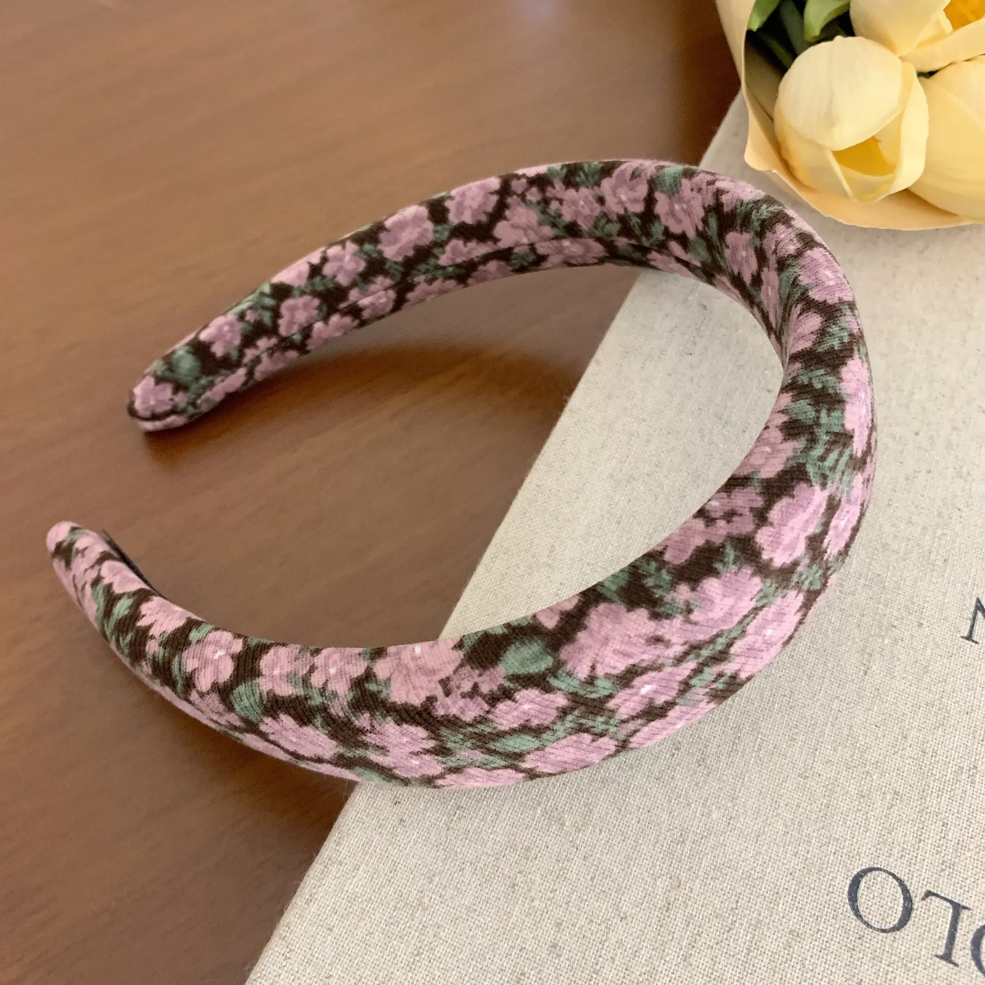 French Style Retro Floral Hair Band Women's 2024 New - Image 4