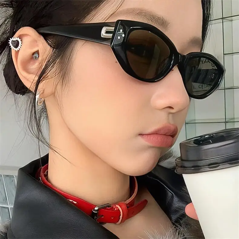 Women Anti-UV Sunglasses Korean Style Red Choker - Image 9