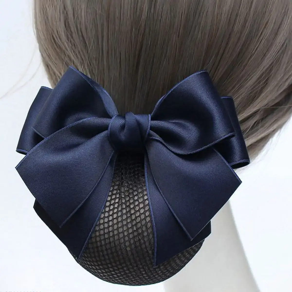 Pink Bow Hairnet for Women Hospital Use - Image 3