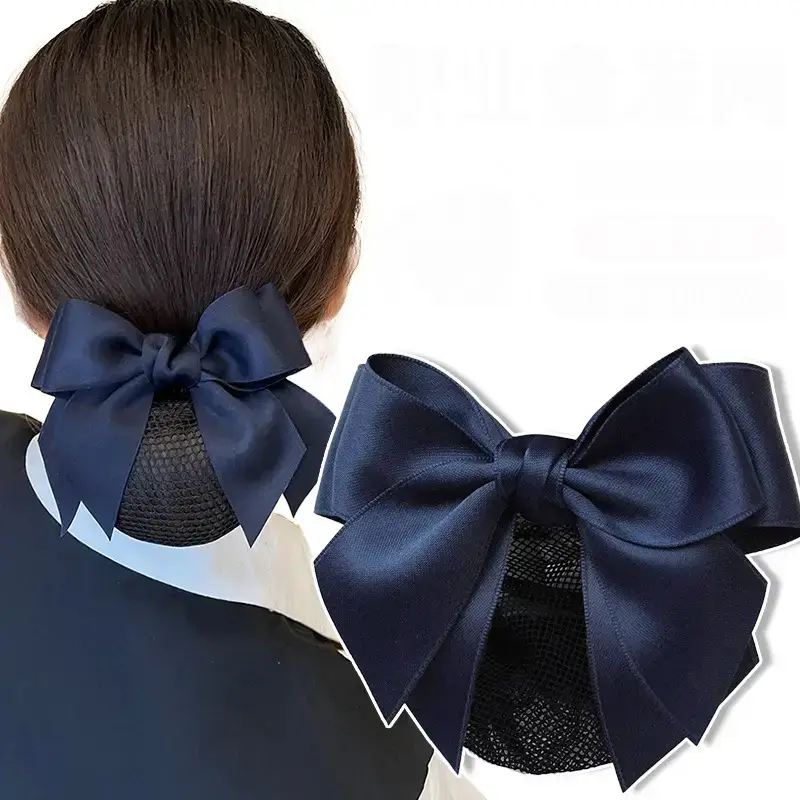Pink Bow Hairnet for Women Hospital Use - Image 7