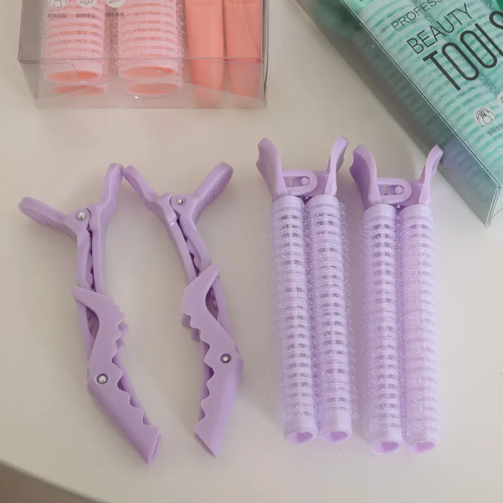 4 Pcs Professional Hair Tools Set Pink - Image 7