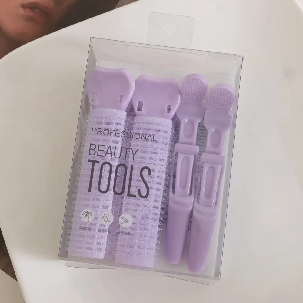 4 Pcs Professional Hair Tools Set Pink - Image 3
