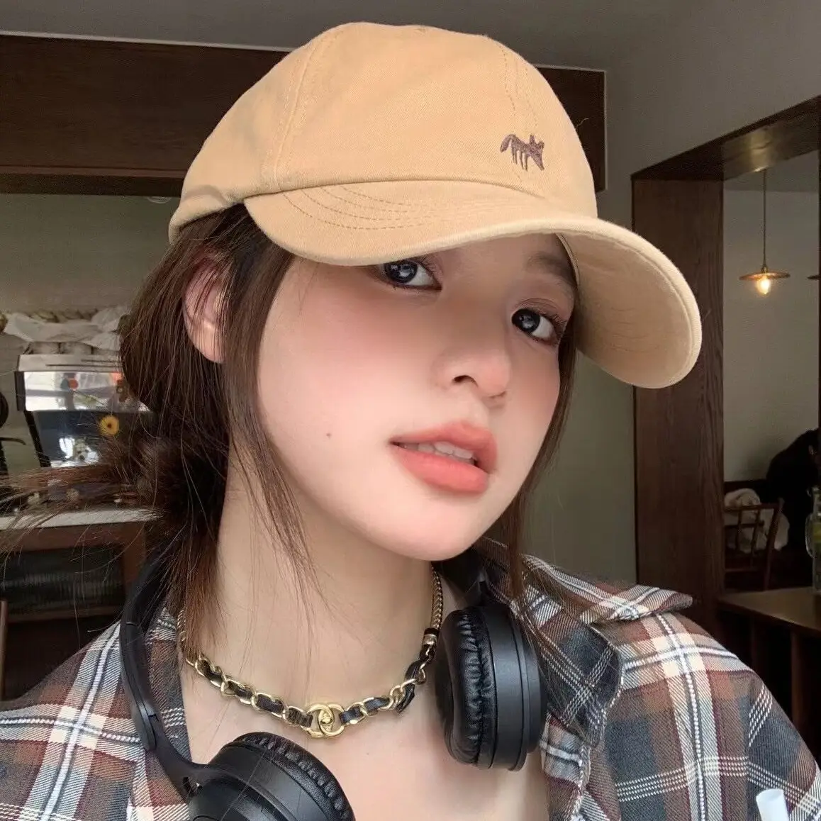 Women's Black Cartoon Cap 2024 Spring Summer - Image 10