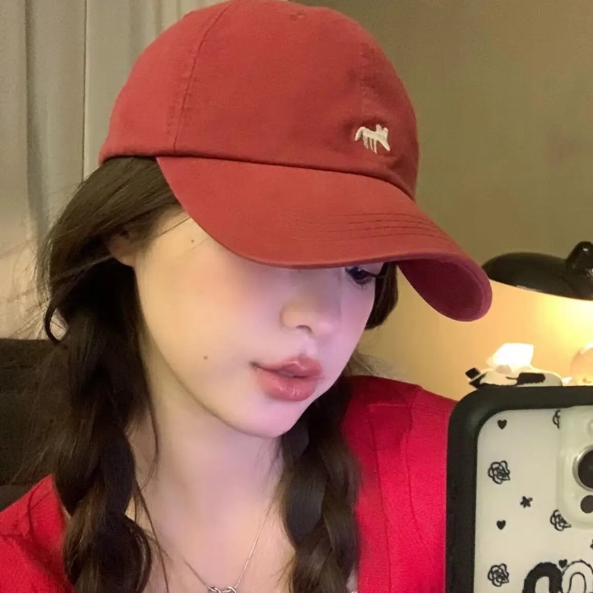 Women's Black Cartoon Cap 2024 Spring Summer - Image 11