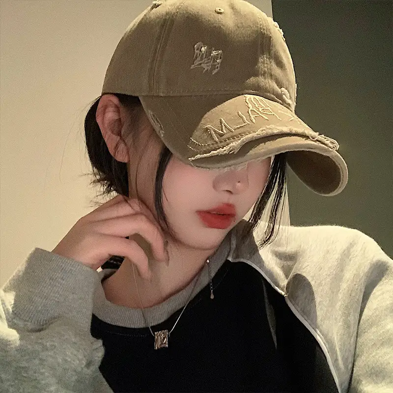 Women Wide Brim Japanese Style Cap Blue Black Hole - Image 8