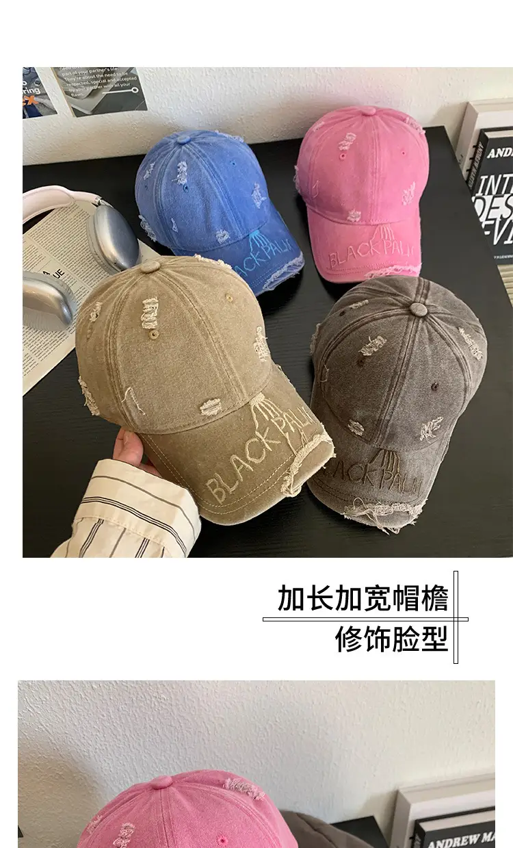 Women Wide Brim Japanese Style Cap Blue Black Hole — feature 8