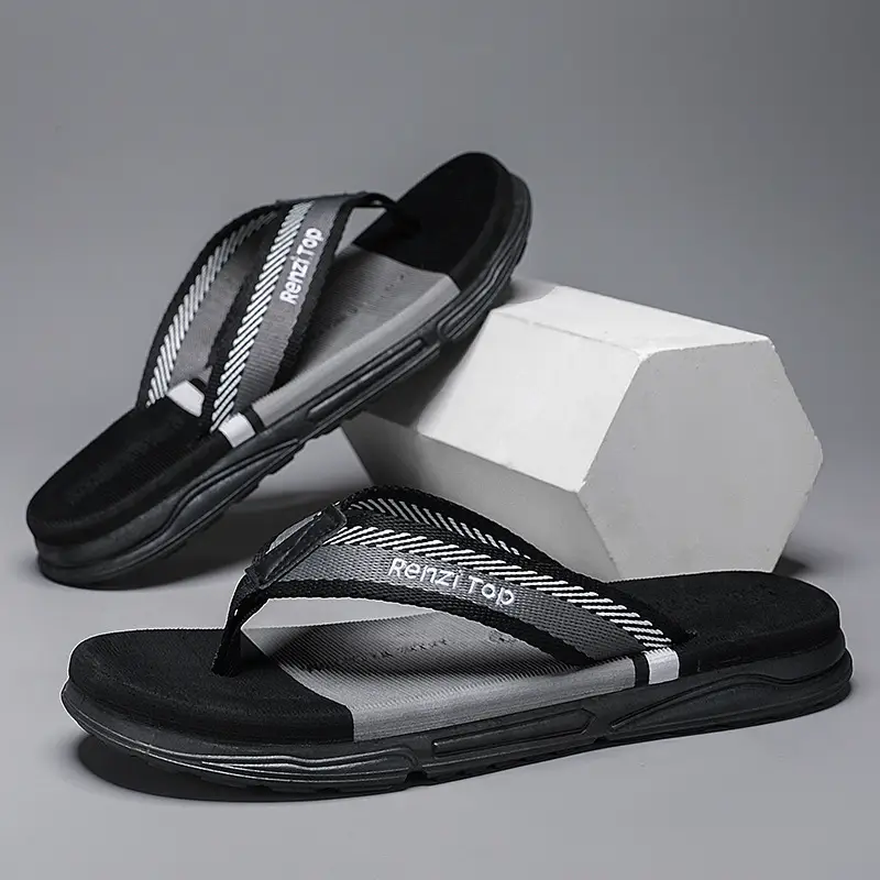 Summer men's flip-flops wholesale outdoor leisure beach sandals men's non-slip wear-resistant flip-flops - Image 5