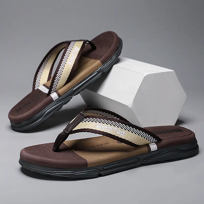 Summer men's flip-flops wholesale outdoor leisure beach sandals men's non-slip wear-resistant flip-flops - Image 6