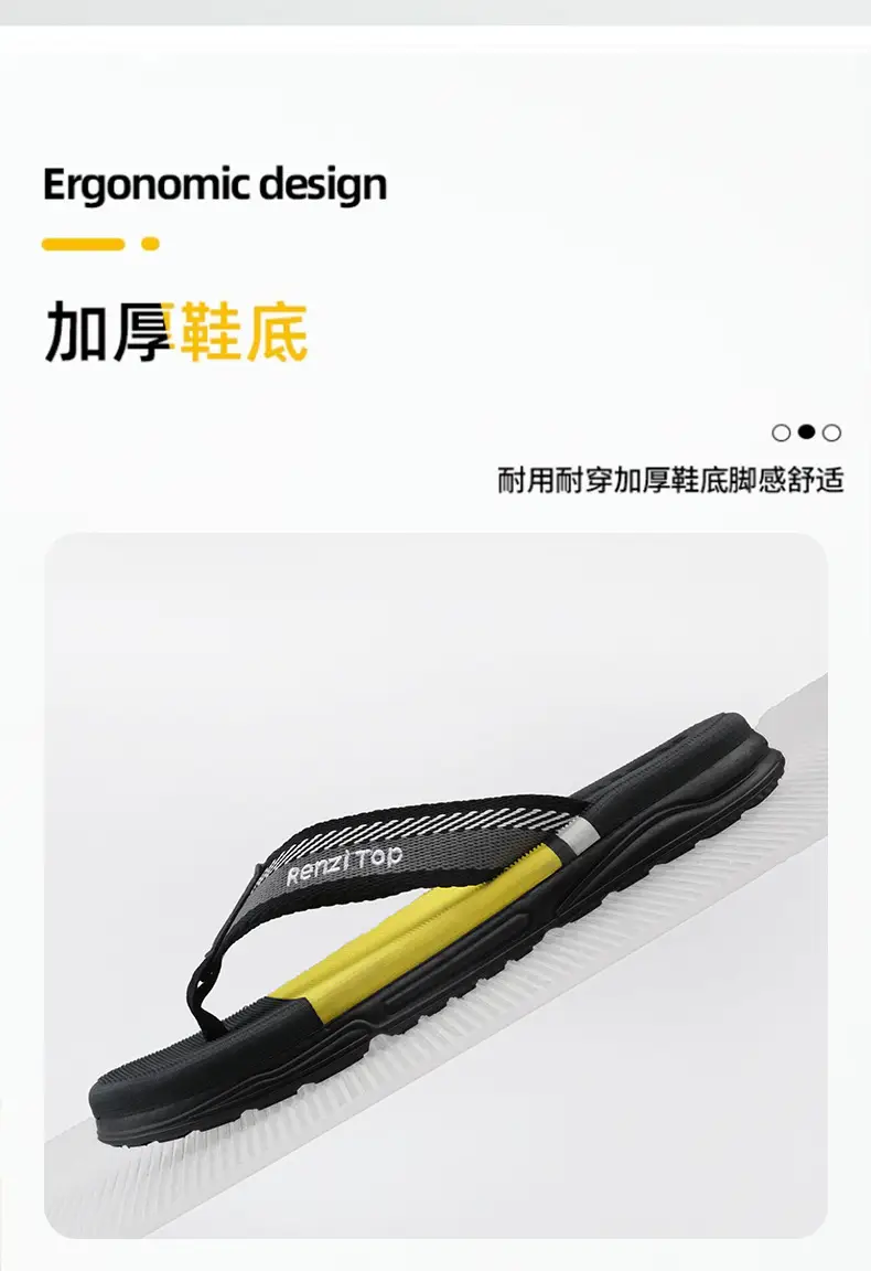 Summer men's flip-flops wholesale outdoor leisure beach sandals men's non-slip wear-resistant flip-flops — feature 6