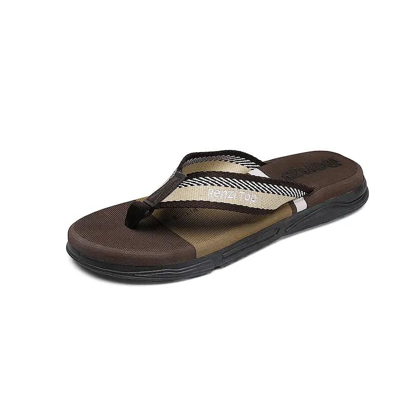 Summer men's flip-flops wholesale outdoor leisure beach sandals men's non-slip wear-resistant flip-flops - Image 2