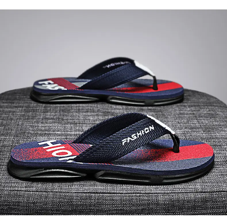 Men's New Arrival Black Orange Slip-On Sandals Vietnam — feature 19