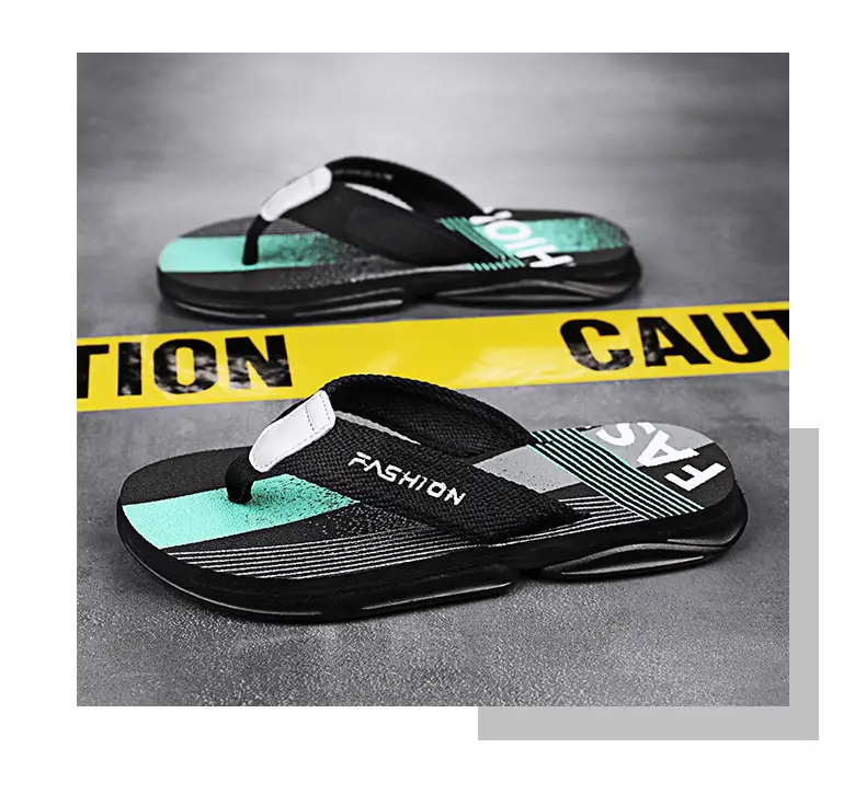 Men's New Arrival Black Orange Slip-On Sandals Vietnam — feature 21