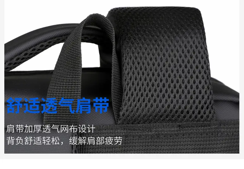 Business Backpack High-grade Solid Color Large Capacity Backpack Commuter Laptop Men's Laptop Bag Cross-border — feature 18