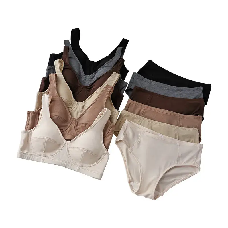 Non-Steel Cup Bra Mulberry Silk Cool Sense Women