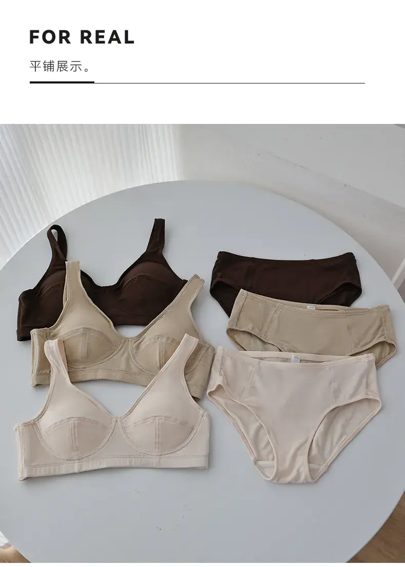 Non-Steel Cup Bra Mulberry Silk Cool Sense Women — feature 26