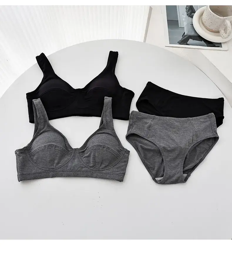 Non-Steel Cup Bra Mulberry Silk Cool Sense Women — feature 28