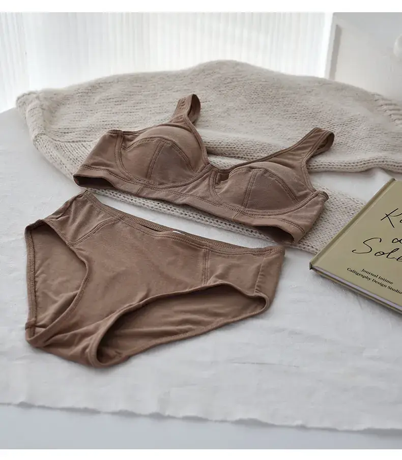 Non-Steel Cup Bra Mulberry Silk Cool Sense Women — feature 31