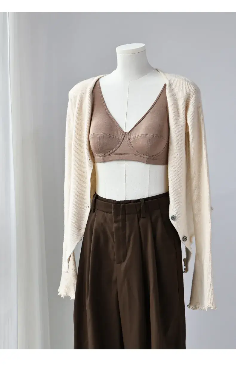 Non-Steel Cup Bra Mulberry Silk Cool Sense Women — feature 34