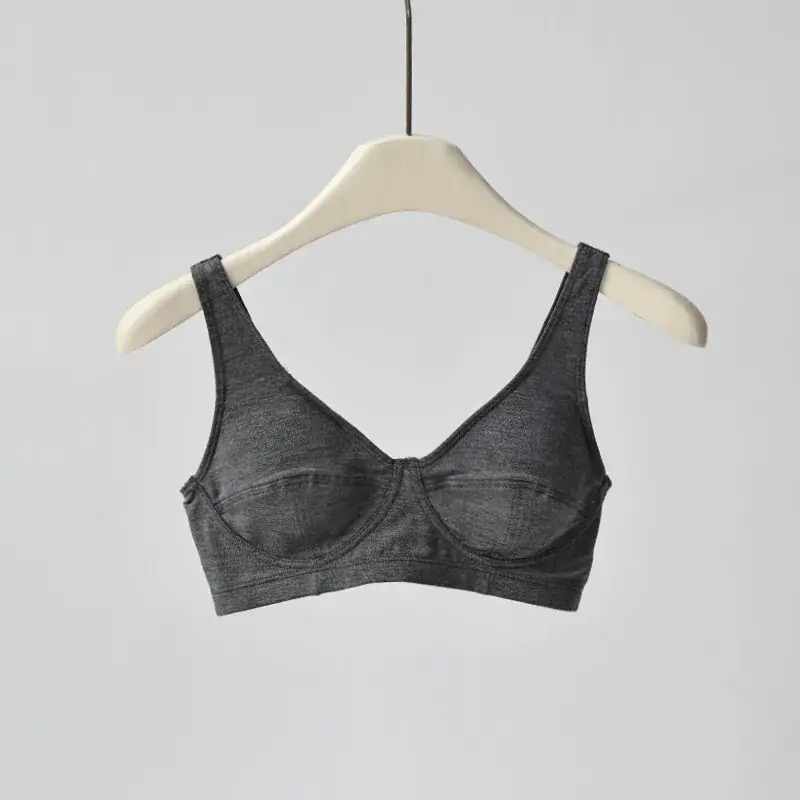 Non-Steel Cup Bra Mulberry Silk Cool Sense Women