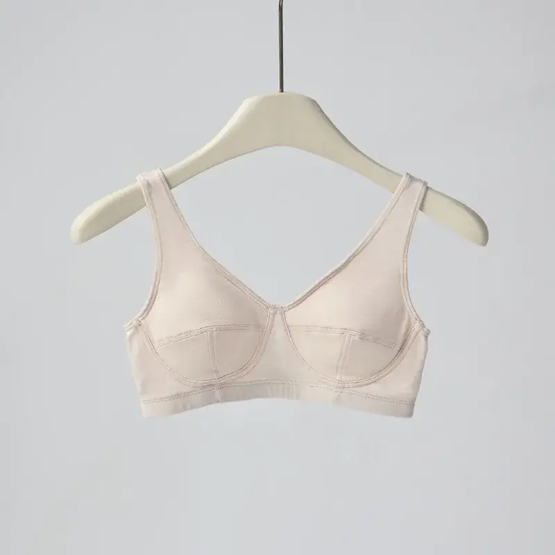 Non-Steel Cup Bra Mulberry Silk Cool Sense Women