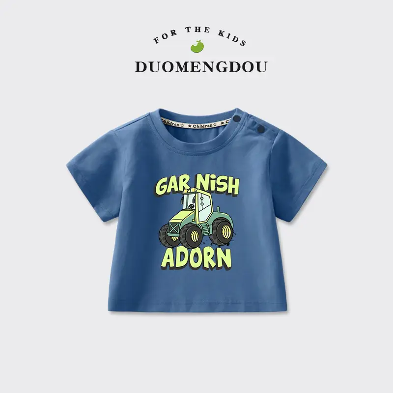 Boys T-Shirt Car Nish If Adorn Blue 2025 - Image 4