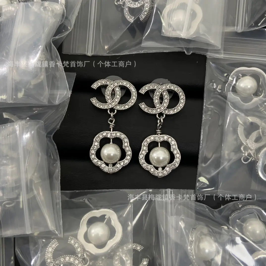 Xiao Xiang Pearl Diamond Earrings Silver Pin Mid-ancient Style - Image 21