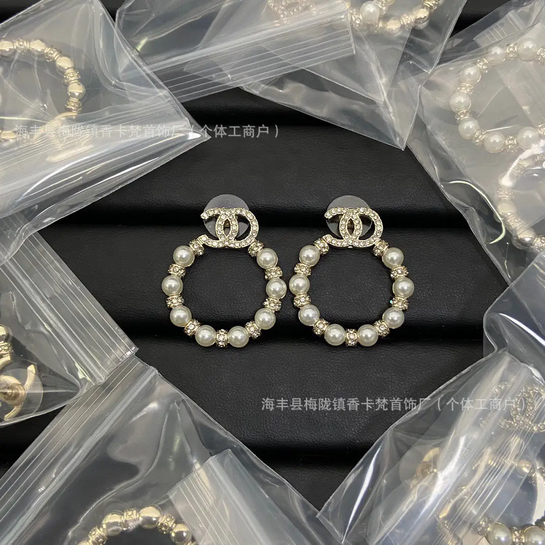 Xiao Xiang Pearl Diamond Earrings Silver Pin Mid-ancient Style - Image 3