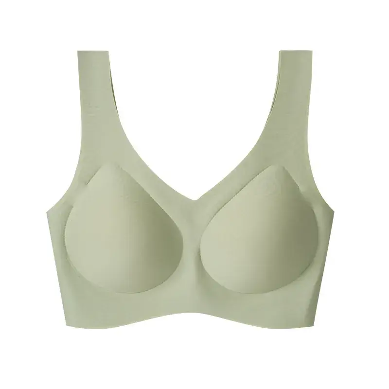 Women's Ultra-Thin Non-Rimless Underwear Green - Image 5