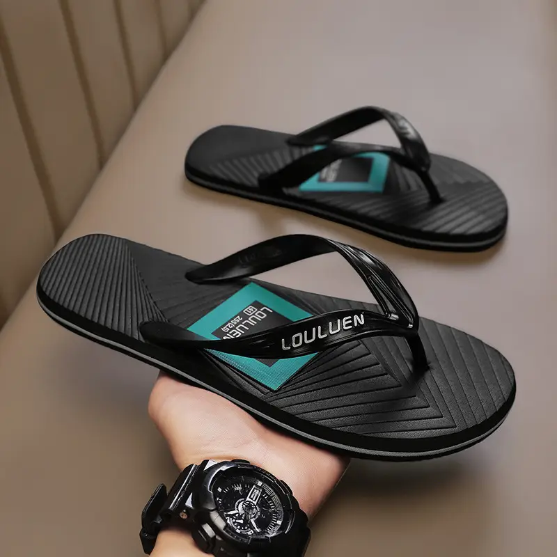 Flip-flops men's sandals and slippers men's flip-flops beach shoes casual summer trendy non-slip stylish outdoor wear - Image 11