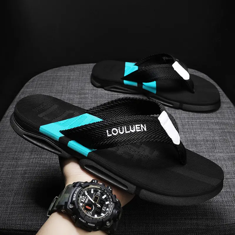 Flip-flops men's sandals and slippers men's flip-flops beach shoes casual summer trendy non-slip stylish outdoor wear - Image 24